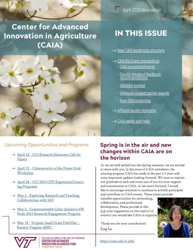 click here to read the 2023 April newsletter