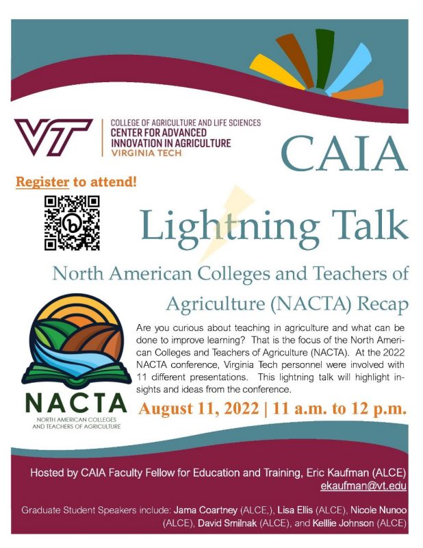 CAIA Lightning Talk Flyer - August 11, 2022